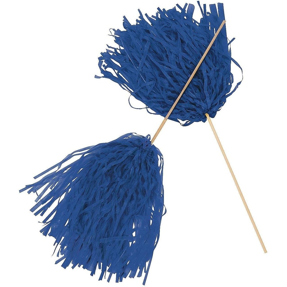 24 Pack Pom Poms Cheerleading Spirit Sports Dance Cheer Homecoming Parade